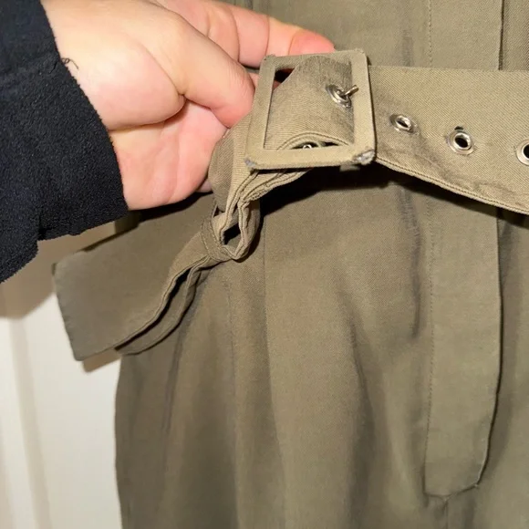 Olive Green Women's Jumpsuit - Picture 5 of 7